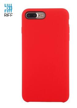 Riff Тонкий & Мягкий силиконовый чехол-крышка с мягкой подкладкой для Apple iPhone 7 Plus / 8 Plus Red (RF-TS-IPH7PLUS-RED)