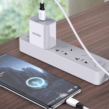 iKaku KSC-951 PD60W Быстрый провод для подзаряда и передачи данных Type-C на Type-C White (KSC-951/WH)