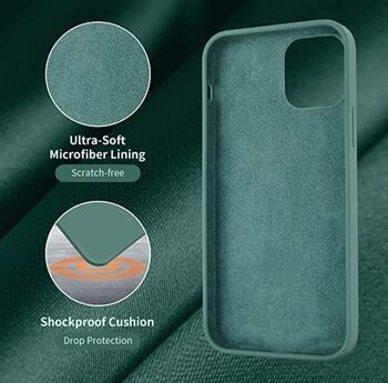 Riff Тонкий & Мягкий силиконовый чехол-крышка с мягкой подкладкой для iPhone 12 Mini Pine Needle Green (RF-TS-IPH12MINI-PINENEDGREEN)