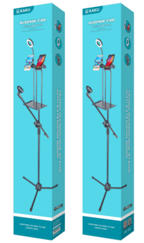iKAKU KSC-352 Daudzkameru Mobilais Tiesraides Karaoke Stativs Melns (KSC-352-BL)