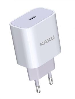 iKaku KSC-500 HELI 20W QC3.0 PD Type-C Ligzdas ātrs tīkla lādētājs White (KSC-500)