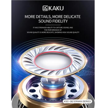 iKaku KSC-382 Универсальные легкие наушники-вкладыши HiFi 3,5 мм с микрофоном 1,2 м Черный (KSC-382-BK)