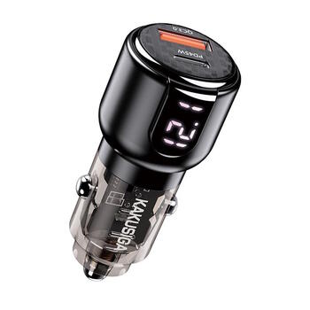 iKaku KSC-1178 Dual port 75W Car charger USB + Type-C (KSC-1178)