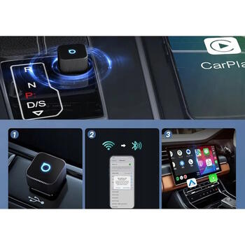 Ottocast T2 Mini Slim bezvadu CarPlay un Android Auto adapteris (CP88-T2)