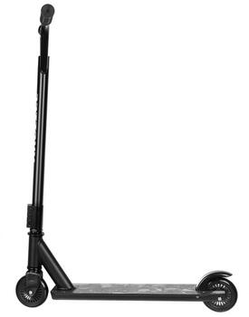 Kruzzel Alumīnija Triku skrejritenis ar ABEC-7 gultņiem un gumijas riteņiem līdz 100kg Black (KRUZ-5672)