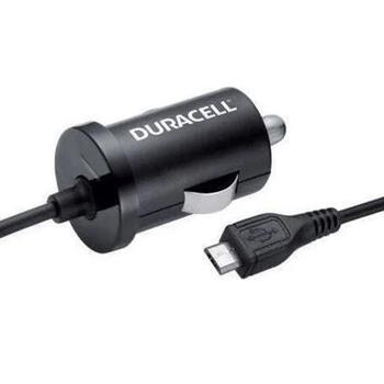 Duracell Universāls 1A Micro USB Auto 12V DC 5V Lādētajs ar 1m iebūvētu vadu (DR5005A)