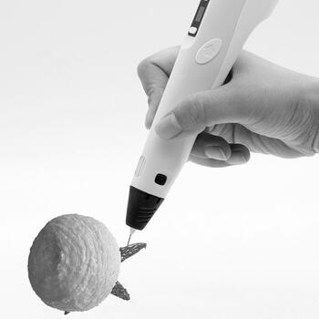 Riff Fantasy 3D ручка для детей с экраном с 1.75mm ABS/PLA проволокой / AC Питание/ Желтая (RF-3DPEN2-YEL)
