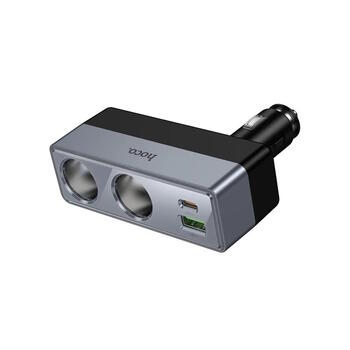 Hoco Z65B automašīnas lādētājs 1xUSB A + 1xUSB C+2x auto porti PD QC3.0 max 240W/24V (Z65B)