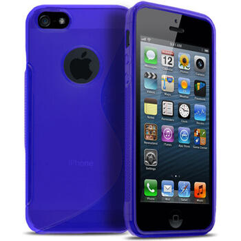 HQ Back Case S-Case силиконовый чехол для IPhone 5C Blue (PS-M-IP5C-BC-BL)