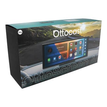 Ottocast N95C Автомобильный Android 15 4+32 Гб мультимедийный сенсорный смарт-HD-экран 11.4" + AI голосовое управление Wi-Fi FM CarPlay Android Auto Чёрный (N95C)