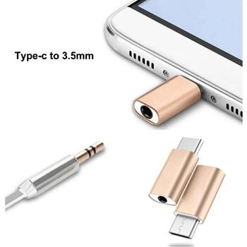 Riff AA-C3.5 Audio Austiņu Ligzdas Adapteris Type-C uz 3.5 mm Balts (RF-AD-TYPEC-3.5MM)