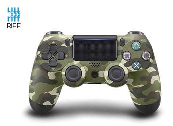 Riff DualShock 4 v2 Беспроводной игровой контроллер для PlayStation PS4 / PS TV / PS Now Green camouflage (RI-GAME-PS4-GRCAMOU)