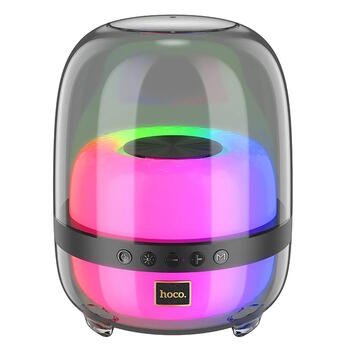 Hoco BS58 10W Беспроводная колонка с ярким цветной подсветкой Black (BS58)