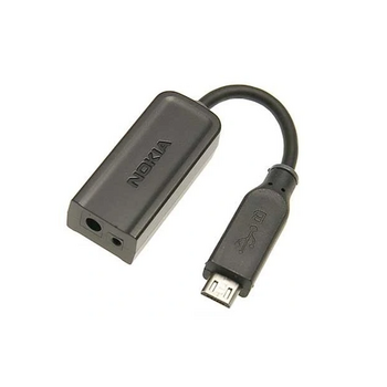 Nokia Universāls uzlādes kabeļa adapteris Micro USB - 2,0 mm + 3,5 mm ligzda 12 cm (PS-M-CA-146C)