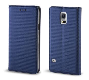 TakeMe Magnēstikas Fiksācijas Sāniski atverams maks bez klipša Samsung Galaxy S21 (G991B) Tumši Zils (TM-MA-SA-G991-DBL)