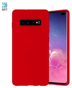 Riff Тонкий & Мягкий силиконовый чехол-крышка с мягкой подкладкой для Samsung Galaxy S10 G973 Red (RF-TS-SAMS10-RED)