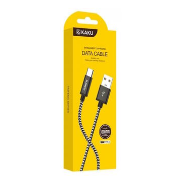 iKaku KSC-107 Прочный плетеный Type-C провод для заряда и передачи данных 1m Black (KSC-107/TYP)