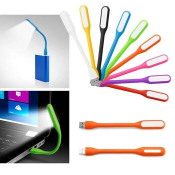 Riff Elastīga Universāla Mini USB LED 1.2W Apgaismojuma Lampa Oranža (PS-M-MINLED-ORG)