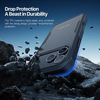 Dux Ducis Shld чехол для iPhone 17 Pro Max / iPhone 18 Pro Max Contour pattern (DU-SHLD-17PMA-BK)