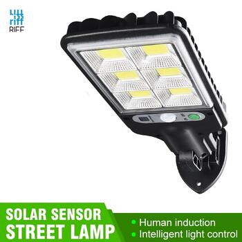 Riff JX-616 Ārtelpu Sienas Stiprināma Sales Batereju lampa ar kustību sensoru & Pulti Melna (RF-JX616)