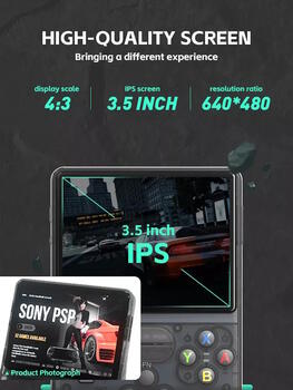 RF-R36S Игровая консоль Open Source Linux Ark OS 2.0 15000 ретро игр 64GB Black (RF-R36S/64GB)