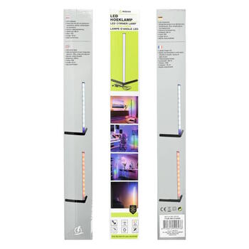 LED RGB stūra lampa (40cm) 360LM + Tālvadības pults (014484)