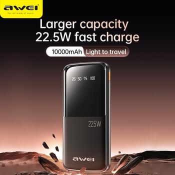 Awei P10K Power Bank Внешний аккумулятор 22,5W 10000mAh (P10K)