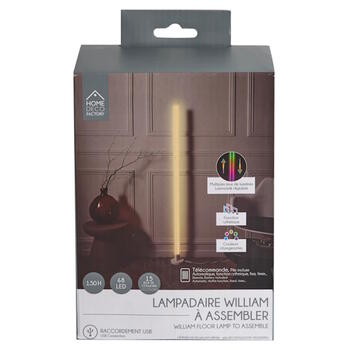 LED RGB cauruļveida lampa (151 cm) + tālvadības pults (LA0082)