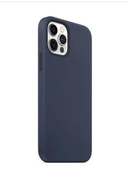 Riff Тонкий & Мягкий силиконовый чехол с мягкой подкладкой для Apple iPhone 13 Pro Max Dark Blue (RF-SC-IPH-13PROMAX-D.BLUE)