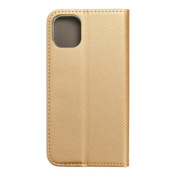 TakeMe Magnēstikas Fiksācijas Sāniski atverams maks bez klipša Xiaomi Redmi Note 11 / Note 11S Zelta (TM-MA-XIA-RNT11S-GO)