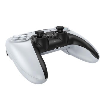 Hoco GA1 Bezvadu spēļu kontrolieris priekš PlayStation PS5 PS4 PC White (GA1)