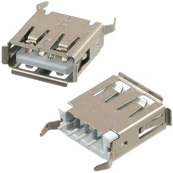 USB-разъем (G) в корпусе с вертикальными пинами 4 контакта (PS-M-USB-VERT)