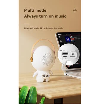 Riff TK66 Portatīvā karaoke sistēma Astronauts ar 2 Wireless mikrofoniem White (RF-TK66)