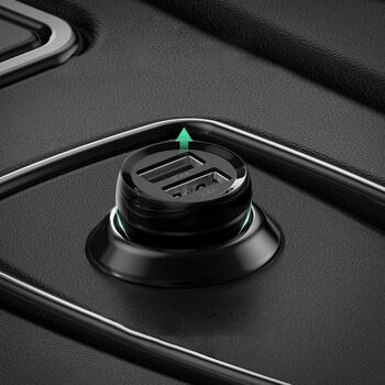 Ugreen UGRE-8750 Авто зарядка с 2x USB 24W 4.8 A (2x 2.4 A) Black (UGRE-8750)
