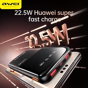 Awei P10K Power Bank Внешний аккумулятор 22,5W 10000mAh (P10K)