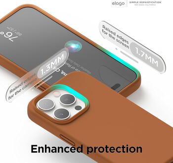 Riff Тонкий & Мягкий силиконовый чехол с мягкой подкладкой для Apple iPhone 15 Pro Brown (RF-TS-IPH15PR-BR)