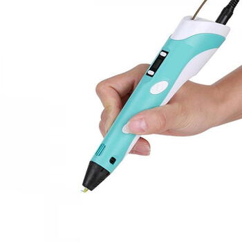 Riff Fantasy 3D ручка для детей с экраном с 1.75mm ABS/PLA проволокой / AC Питание Blue (RF-3DPEN2-BLUE)