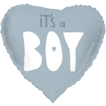 Folat Folija gaisa balons Heart shaped "It's a Boy" 45cm (67955)