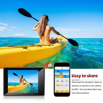 Riff SPK-1 Ultra HD 4K 16Mpix Wi-Fi Спорт Камера с 2'' LCD Пультом & 8x Фикс креплениями Белая (RF-SPK1-WHITE)