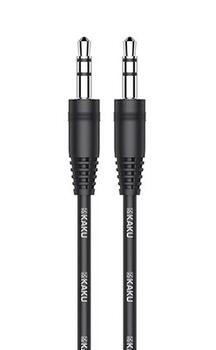 iKaku KSC-450 Aux Ligzdas 3.5mm spraudnis uz 3.5mm spraudnis Stereo Audio 1m Kabelis Melns (KSC-450-BK)