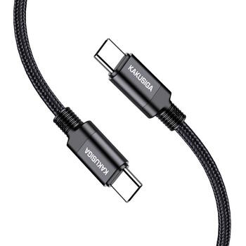 iKaku KSC-970 PD60W Быстрой подзарядки провод Type-C на Type-C 1м Black (KSC-970)