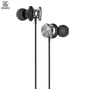 iKaku KSC-402 Универсальные легкие наушники-вкладыши HiFi 3,5 мм с микрофоном 1,2 м Черный (KSC-402-BK)