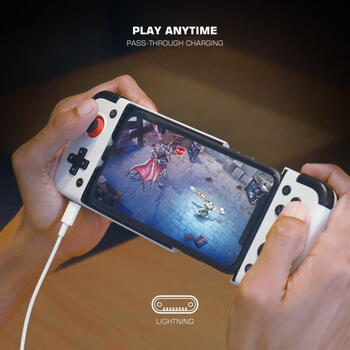 GameSir X2 Ligtning iOS Контроллер мобильныз игр с фиксатором Apple смартфона 173mm длинной Белый (GAMESIR-X2-LIGHTNING)