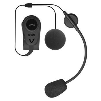 SBS TEEARSETMONOMOTOBTK Беспроводная моногарнитура для мотоциклетного шлема Black (TEEARSETMONOMOTOBTK)