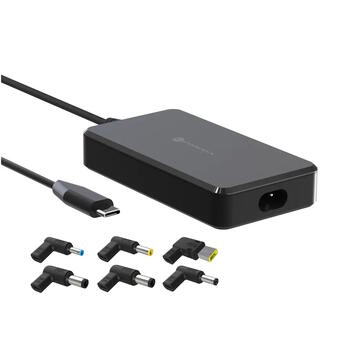 Forcell F-Energy E856 Универсальное зарядное устройство для ноутбука 65W USB-C + 6 переходников (E856)
