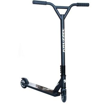 Kruzzel Алюминиевый Трюковой самокат с ABEC-9 подшипниками и резиновыми колесами до 100kg Black (KRUZ-6430)