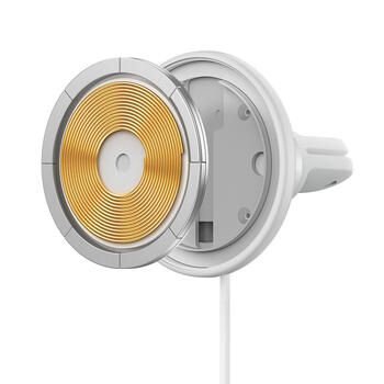 Baseus CW01 wireless авто зарядка с MagSafe 15W держателем на решетку + USB-A 25W (SUCX040102)