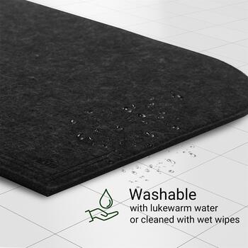 VILSTO filca materiāla galda paliktņu komplekts (18 gb.) Dark grey (PLACEMAT-SET-18pcs-DGREY)
