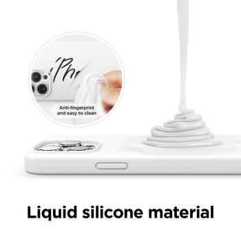 Riff Тонкий & Мягкий силиконовый чехол с мягкой подкладкой для Apple iPhone 13 Pro Max White (RF-SC-IPH-13PROMAX-WH)