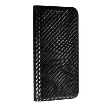 Riff Smart Carbon sāniski atverams maks priekš Samsung Galaxy A8 Plus 2018 Black (GSM033342)